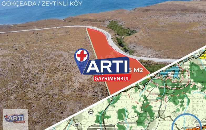 ARTI GAYRİMENKUL'DEN GÖKÇEADA TURİZM İMAR PLANINDA 478 M2 HİSSE